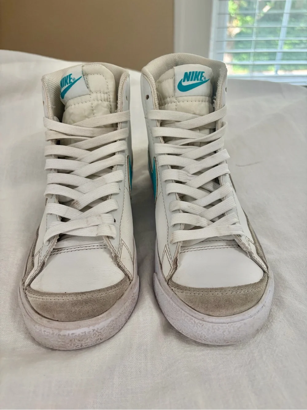 Nike White High-Top Blazer 77